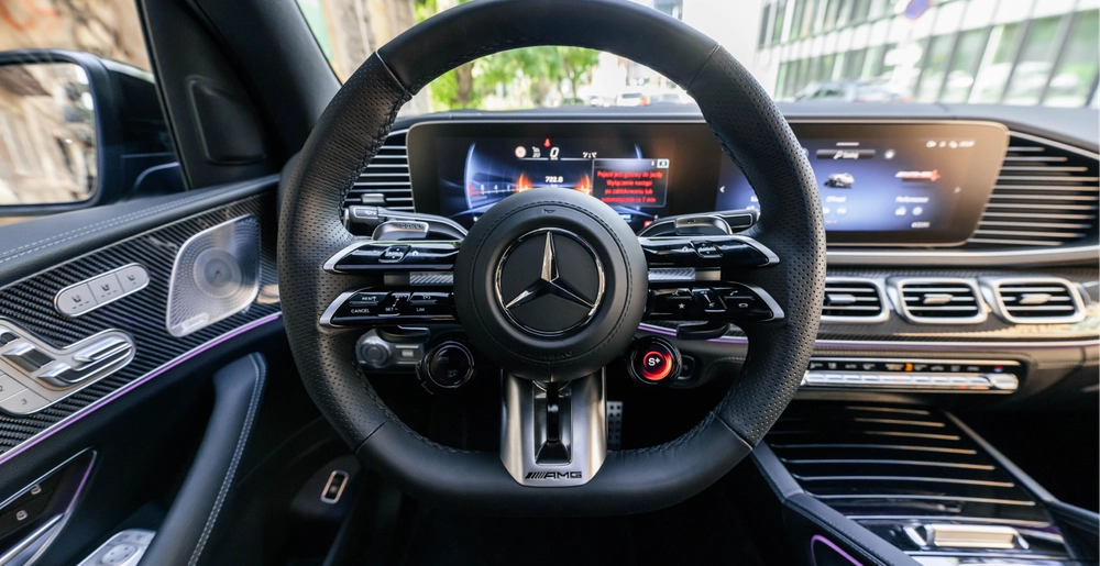 AMG спортивный руль Mercedes-AMG GLE 53 с подрулевыми переключателями