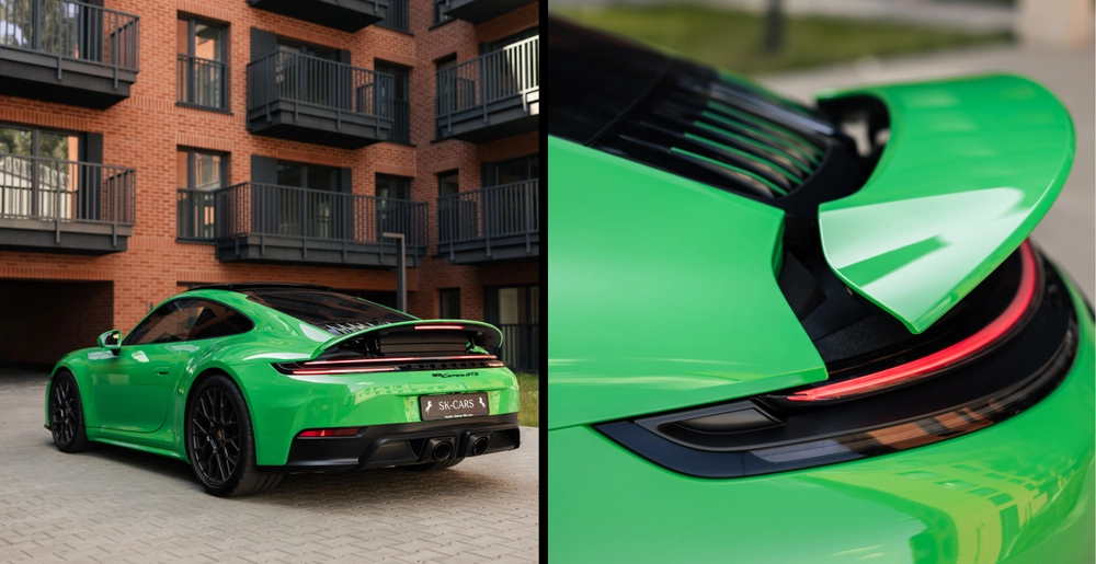 Rear view of Porsche 911 Carrera GTS with signature LED light bar